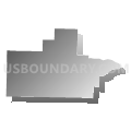 Bradley township, Van Buren County, Arkansas (Gray Gradient Fill with Shadow)