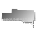 Montgomery township, Hot Spring County, Arkansas (Gray Gradient Fill with Shadow)