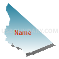 North Mono CCD, Mono County, California (Blue Gradient Fill with Shadow)