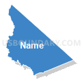 North Mono CCD, Mono County, California (Solid Fill with Shadow)