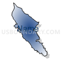West Santa Clara CCD, Santa Clara County, California (Radial Fill with Shadow)
