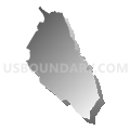 Lake Berryessa CCD, Napa County, California (Gray Gradient Fill with Shadow)