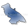 St. Helena CCD, Napa County, California (Radial Fill with Shadow)
