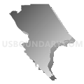 San Mateo CCD, San Mateo County, California (Gray Gradient Fill with Shadow)