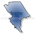 San Mateo CCD, San Mateo County, California (Radial Fill with Shadow)