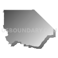 Newberry Springs-Baker CCD, San Bernardino County, California (Gray Gradient Fill with Shadow)