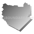Los Banos CCD, Merced County, California (Gray Gradient Fill with Shadow)