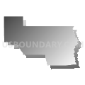 La Jara CCD, Conejos County, Colorado (Gray Gradient Fill with Shadow)