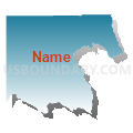 Eagle-Gypsum CCD, Eagle County, Colorado (Blue Gradient Fill with Shadow)