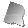 Bozrah town, New London County, Connecticut (Gray Gradient Fill with Shadow)