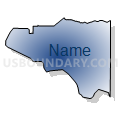 Panama City CCD, Bay County, Florida (Radial Fill with Shadow)