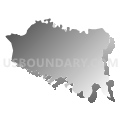 Yulee CCD, Nassau County, Florida (Gray Gradient Fill with Shadow)