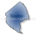 Stapleton CCD, Jefferson County, Georgia (Radial Fill with Shadow)