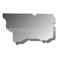 Unadilla CCD, Dooly County, Georgia (Gray Gradient Fill with Shadow)