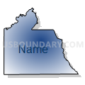 Denton CCD, Jeff Davis County, Georgia (Radial Fill with Shadow)