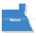 Holbrook CCD, Oneida County, Idaho (Solid Fill with Shadow)
