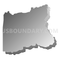 Kellogg CCD, Shoshone County, Idaho (Gray Gradient Fill with Shadow)