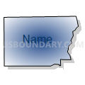 Petersburg North No. 14 precinct, Menard County, Illinois (Radial Fill with Shadow)