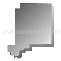 Roscoe township, Winnebago County, Illinois (Gray Gradient Fill with Shadow)