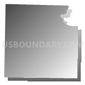 Missouri township, Brown County, Illinois (Gray Gradient Fill with Shadow)