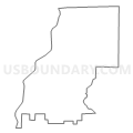 Cobden District 1 precinct, Union County, Illinois (Light Gray Border)
