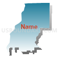 Cobden District 1 precinct, Union County, Illinois (Blue Gradient Fill with Shadow)