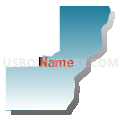 Cobden District 2 precinct, Union County, Illinois (Blue Gradient Fill with Shadow)