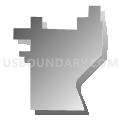 Dongola District 2 precinct, Union County, Illinois (Gray Gradient Fill with Shadow)