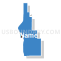 Jonesboro District 1 precinct, Union County, Illinois (Solid Fill with Shadow)