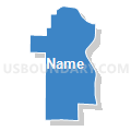 Jonesboro District 2 precinct, Union County, Illinois (Solid Fill with Shadow)
