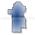 Jonesboro District 2 precinct, Union County, Illinois (Radial Fill with Shadow)