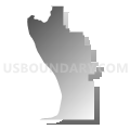 Union precinct, Union County, Illinois (Gray Gradient Fill with Shadow)