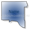 Jonesboro District 3 precinct, Union County, Illinois (Radial Fill with Shadow)