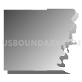 Montgomery township, Crawford County, Illinois (Gray Gradient Fill with Shadow)
