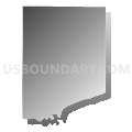 Bainbridge township, Schuyler County, Illinois (Gray Gradient Fill with Shadow)