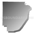Mount Carmel precinct, Wabash County, Illinois (Gray Gradient Fill with Shadow)