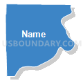 Wabash precinct, Wabash County, Illinois (Solid Fill with Shadow)