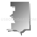 South Jacksonville No. 4 precinct, Morgan County, Illinois (Gray Gradient Fill with Shadow)