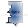 South Jacksonville No. 4 precinct, Morgan County, Illinois (Radial Fill with Shadow)
