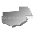 Belknap precinct, Johnson County, Illinois (Gray Gradient Fill with Shadow)