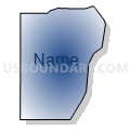 Vienna No. 3 precinct, Johnson County, Illinois (Radial Fill with Shadow)