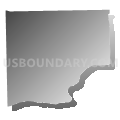 Bristol township, Kendall County, Illinois (Gray Gradient Fill with Shadow)
