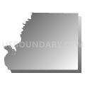 Cass township, Fulton County, Illinois (Gray Gradient Fill with Shadow)