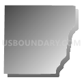 Banner township, Fulton County, Illinois (Gray Gradient Fill with Shadow)