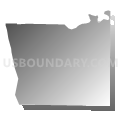 Ursa township, Adams County, Illinois (Gray Gradient Fill with Shadow)