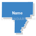 Eddyville No. 6 precinct, Pope County, Illinois (Solid Fill with Shadow)