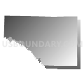 Beaucoup precinct, Perry County, Illinois (Gray Gradient Fill with Shadow)