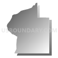Troy township, Fountain County, Indiana (Gray Gradient Fill with Shadow)