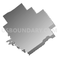 Union township, Clark County, Indiana (Gray Gradient Fill with Shadow)