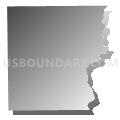 Columbia township, Fayette County, Indiana (Gray Gradient Fill with Shadow)